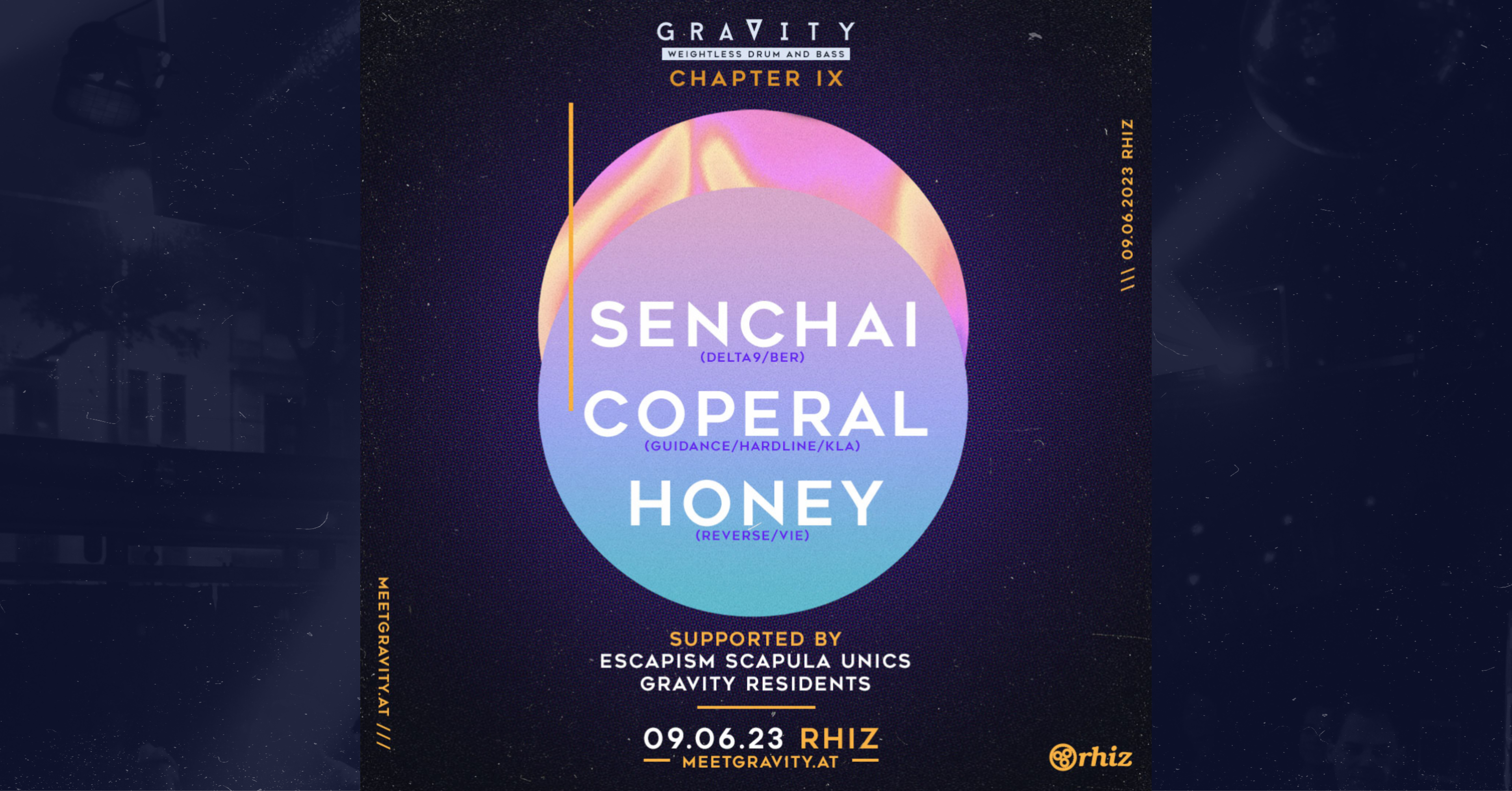 Drum and Bass is back. Gravity in Vienna at Rhiz on Friday, 09.06.2023